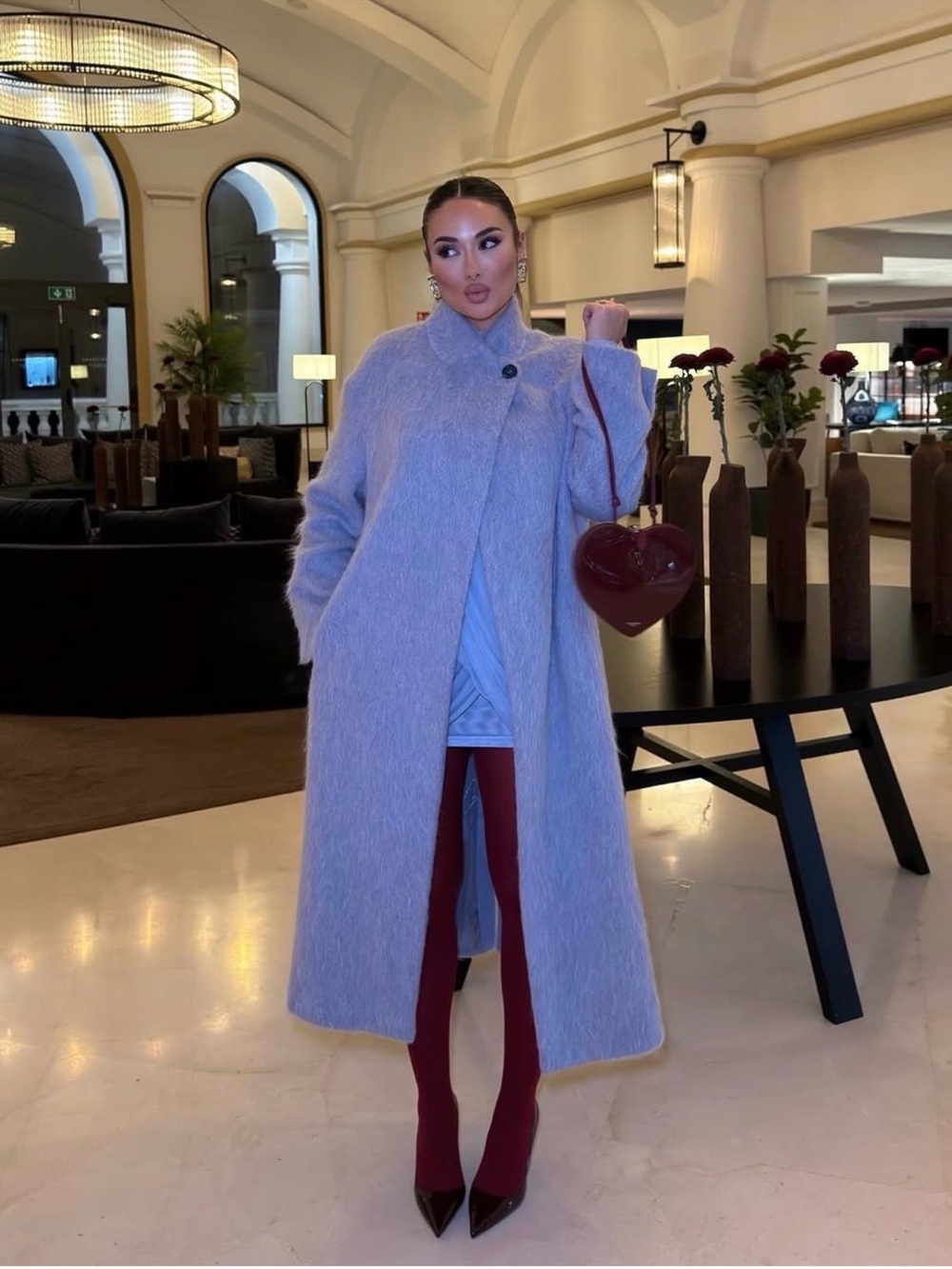 STRAIGHT COAT WITH MANTECO WOOL ZW COLLECTION
